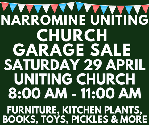 2023 Narromine Uniting Church Garage Sale